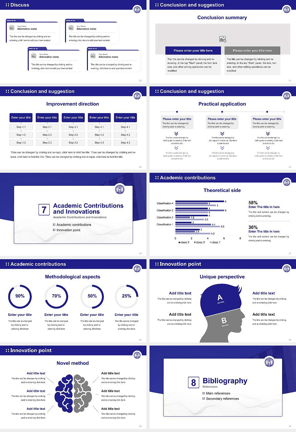 Hiroshima Cosmopolitan University Graduation Thesis Defense PPT Template16:9 ratio PPT effect preview image6
