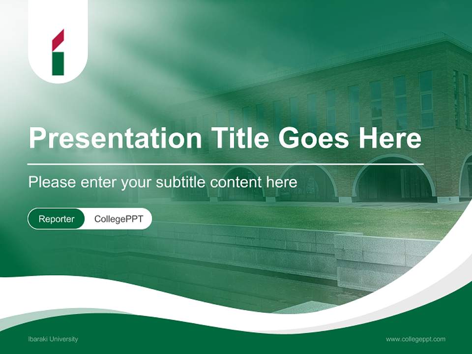 Ibaraki University Lecture Sharing and Networking Event PPT Template4:3 ratio PPT effect preview image4