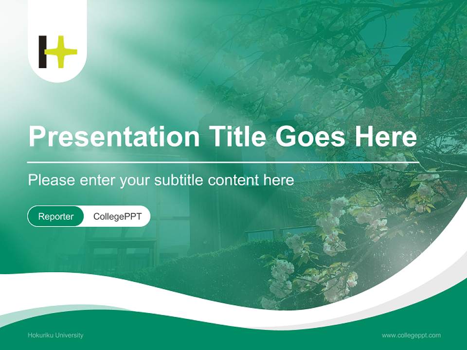 Hokuriku University Lecture Sharing and Networking Event PPT Template4:3 ratio PPT effect preview image4