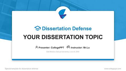 Gifu Shotoku Gakuen University Graduation Thesis Defense PPT Template