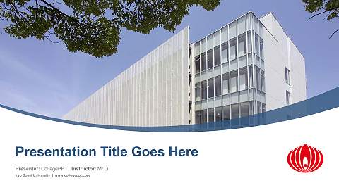 Iryo Sosei University Course/Courseware Creation PPT Template