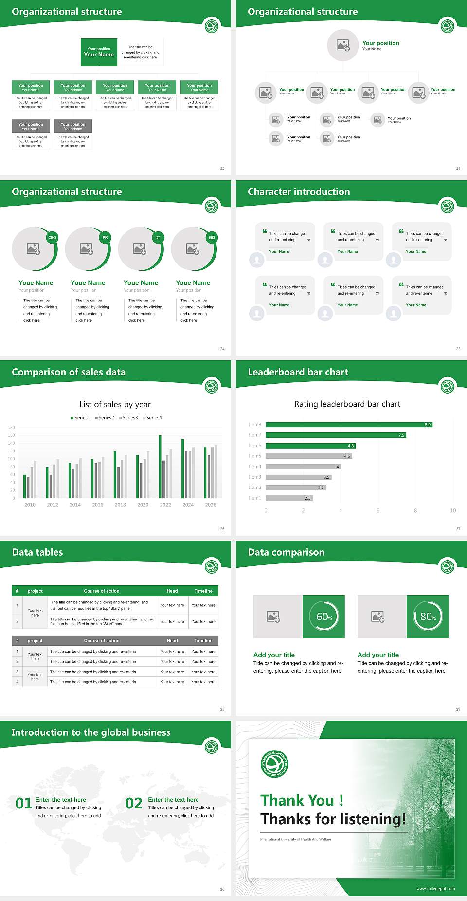 International University of Health And Welfare Academic Presentation/Research Findings Report PPT Template4:3 ratio PPT effect preview image4