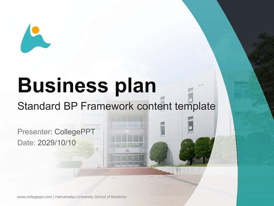 Hamamatsu University School of Medicine Competition/Entrepreneurship Contest PPT Template4:3 ratio PPT effect preview image9