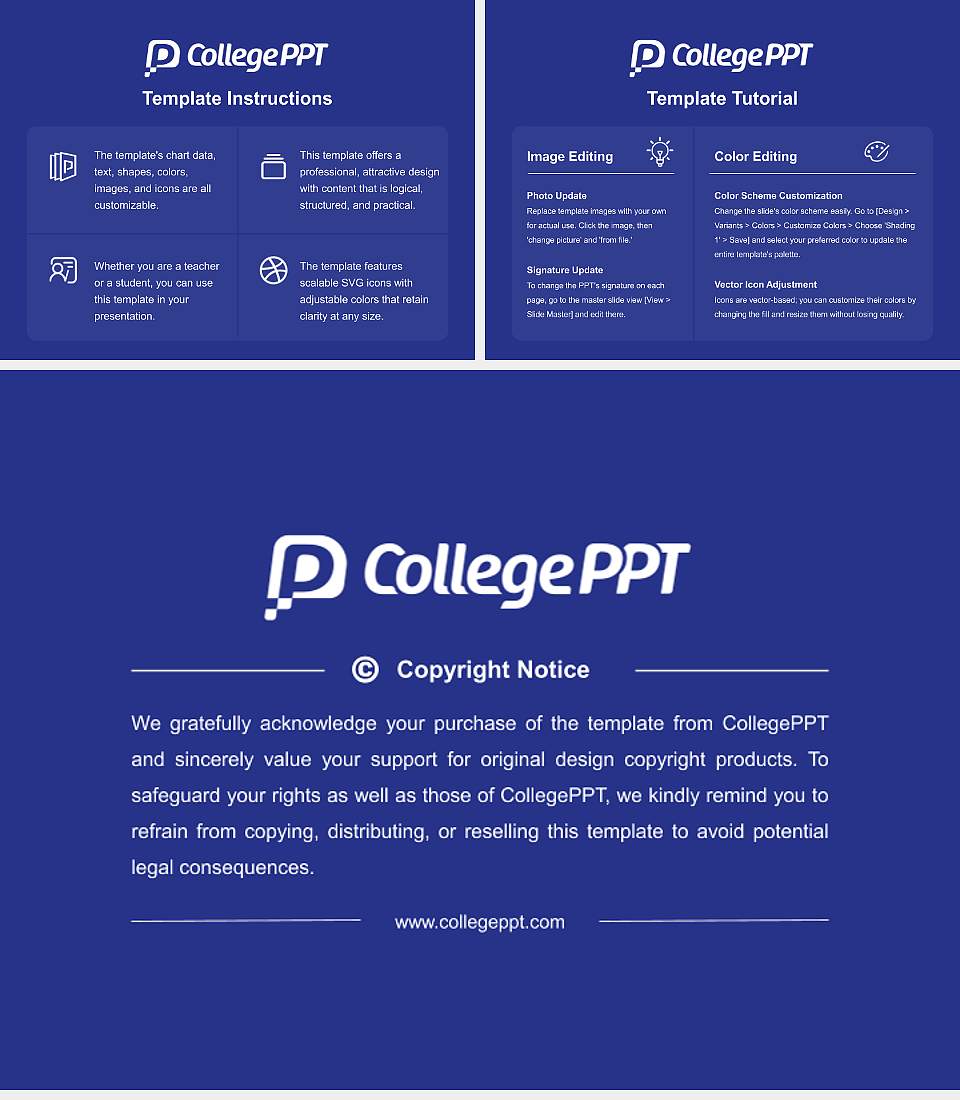 Gunma Paz University Course/Courseware Creation PPT Template4:3 ratio PPT effect preview image5