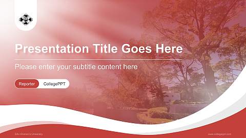 Gifu Women’s University Lecture Sharing and Networking Event PPT Template