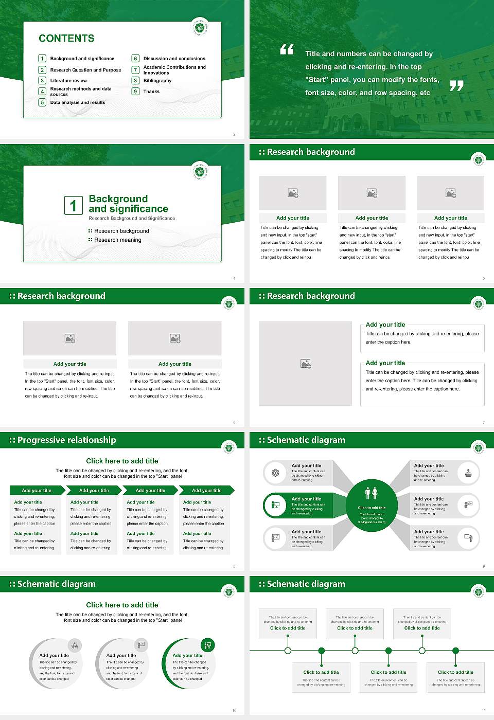 Hokkaido University Graduation Thesis Defense PPT Template16:9 ratio PPT effect preview image2