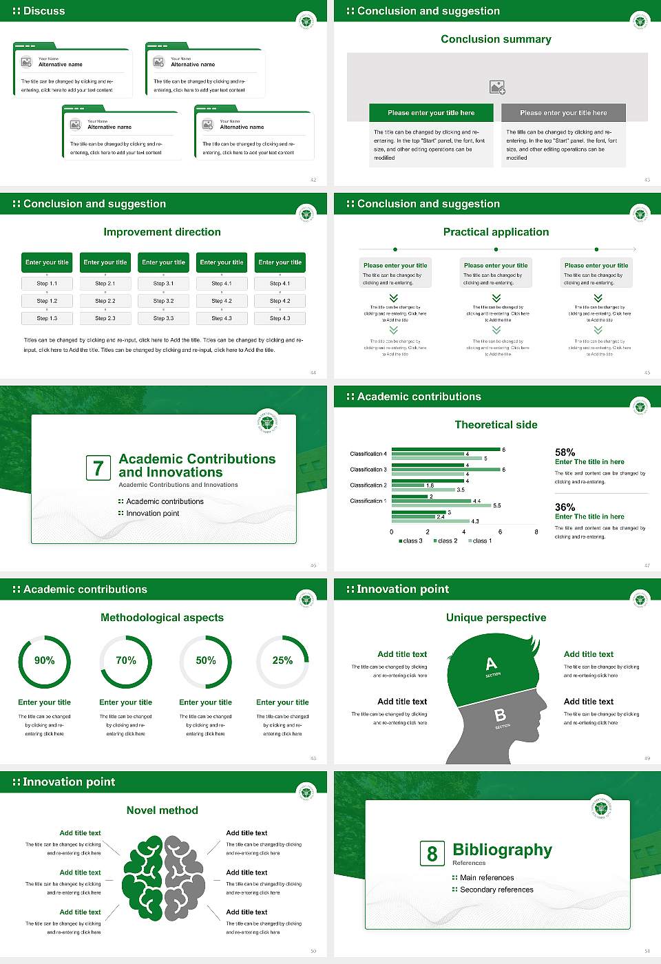 Hokkaido University Graduation Thesis Defense PPT Template16:9 ratio PPT effect preview image6