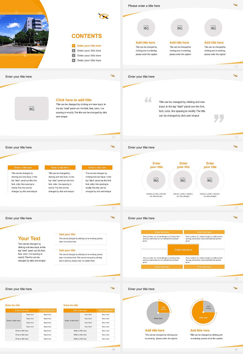 Gifu University Course/Courseware Creation PPT Template16:9 ratio PPT effect preview image2