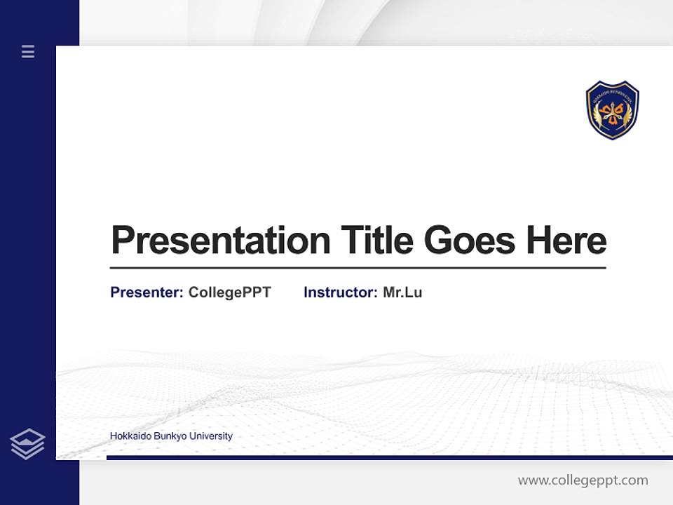 Hokkaido Bunkyo University Thesis Proposal/Graduation Defense PPT Template4:3 ratio PPT effect preview image5