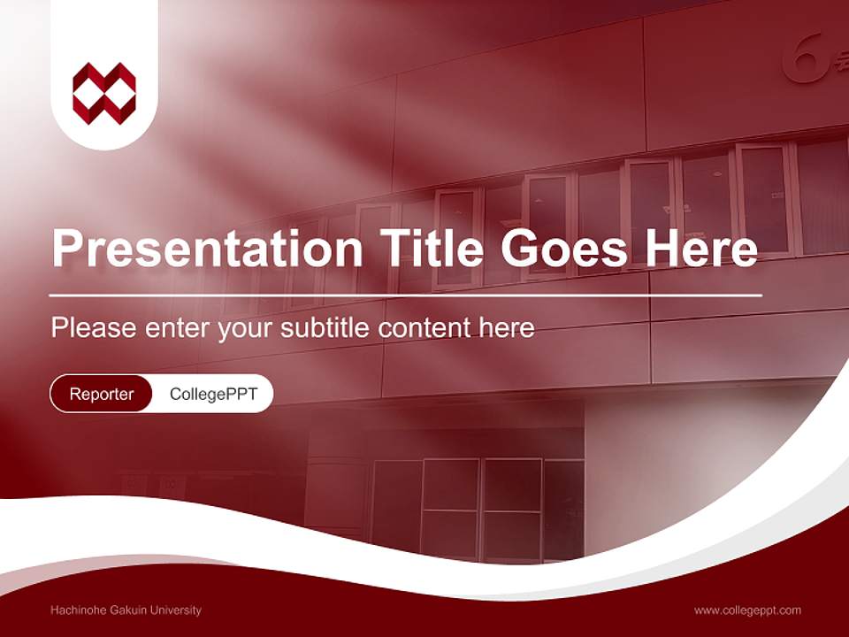 Hachinohe Gakuin University Lecture Sharing and Networking Event PPT Template4:3 ratio PPT effect preview image4