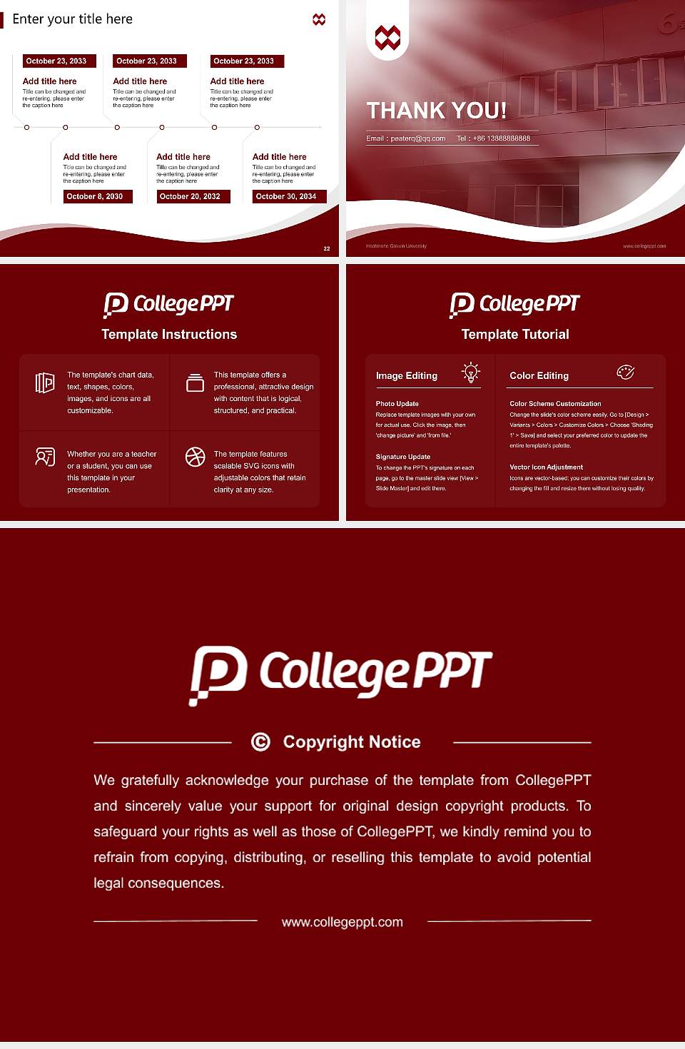 Hachinohe Gakuin University Lecture Sharing and Networking Event PPT Template4:3 ratio PPT effect preview image4