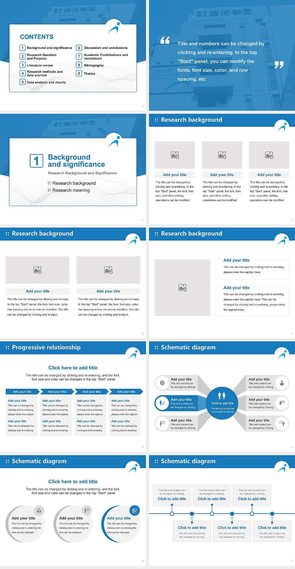 Institute of Information Security Graduation Thesis Defense PPT Template4:3 ratio PPT effect preview image2