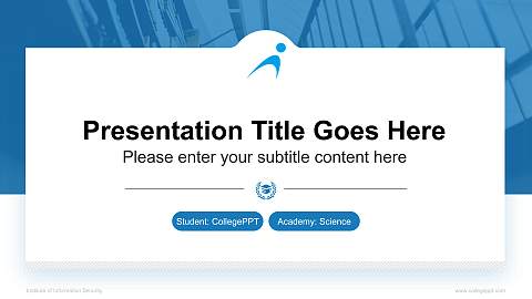 Institute of Information Security National Scholarship Defense PPT Template
