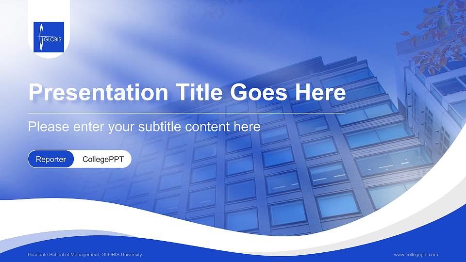 Graduate School of Management, GLOBIS University Lecture Sharing and Networking Event PPT Template16:9 ratio PPT effect preview image