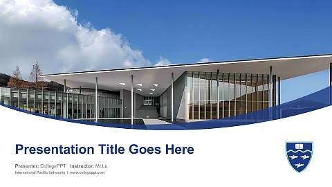 International Pacific University Course/Courseware Creation PPT Template