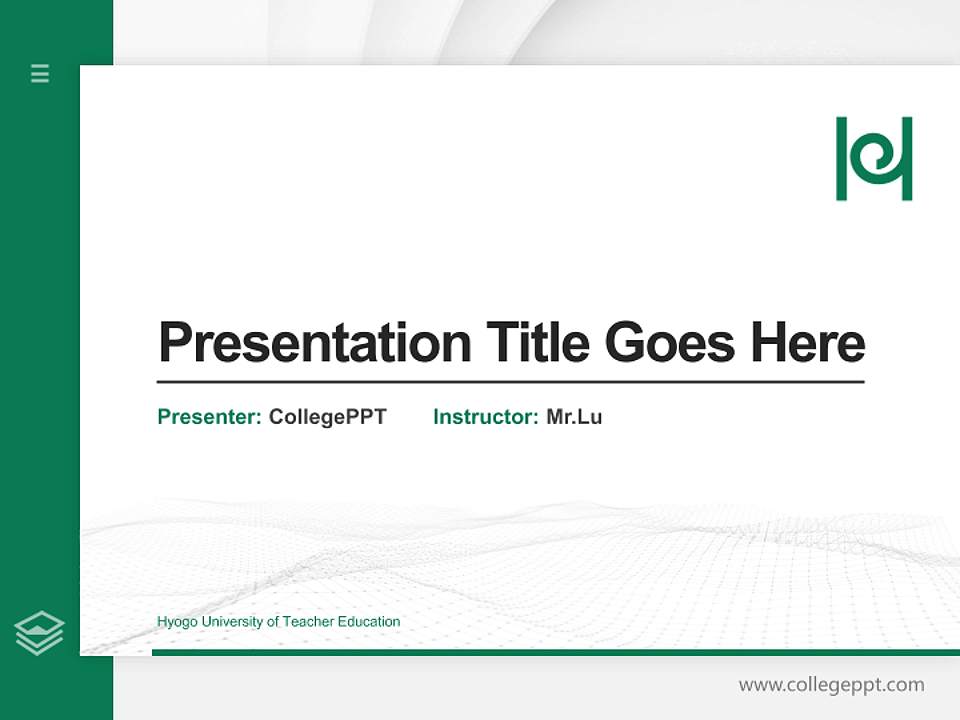 Hyogo University of Teacher Education Thesis Proposal/Graduation Defense PPT Template4:3 ratio PPT effect preview image5