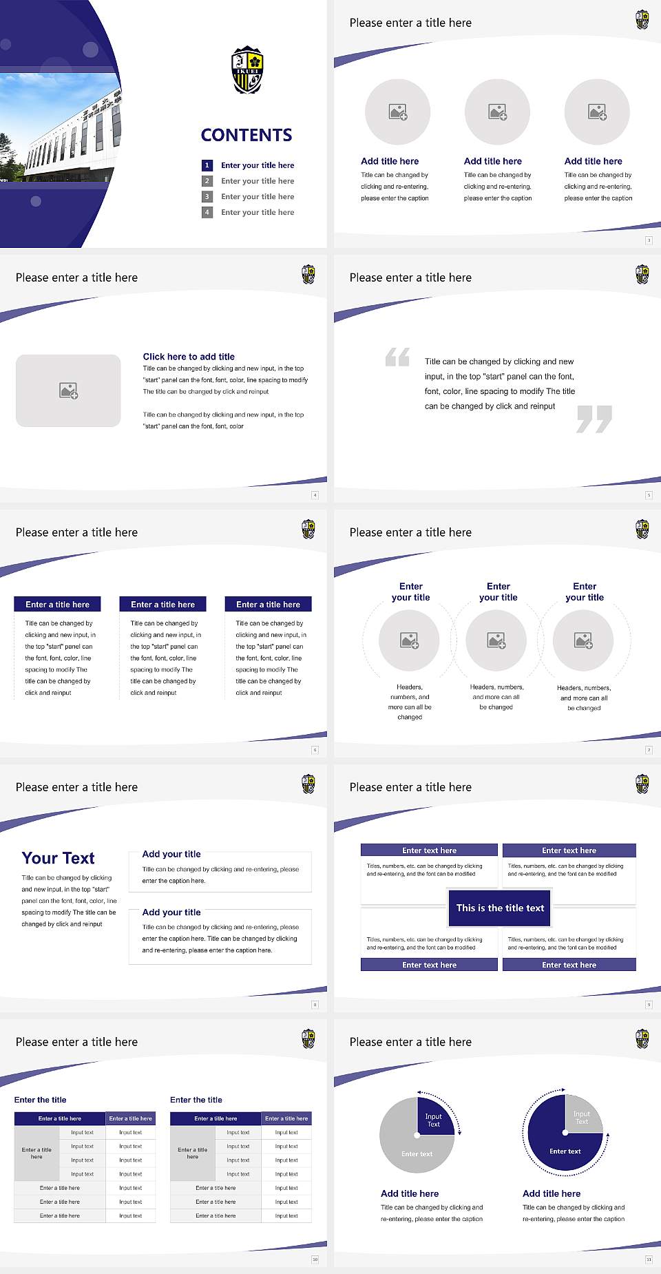 Ikuei University Course/Courseware Creation PPT Template4:3 ratio PPT effect preview image2