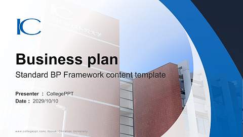 Ibaraki Christian University Competition/Entrepreneurship Contest PPT Template