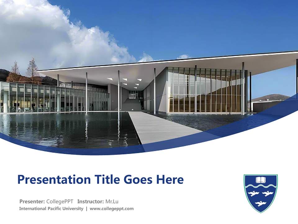International Pacific University Course/Courseware Creation PPT Template4:3 ratio PPT effect preview image5