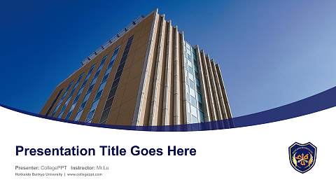 Hokkaido Bunkyo University Course/Courseware Creation PPT Template