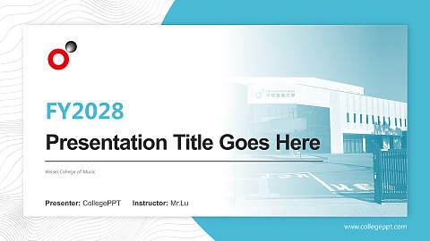 Heisei College of Music Academic Presentation/Research Findings Report PPT Template