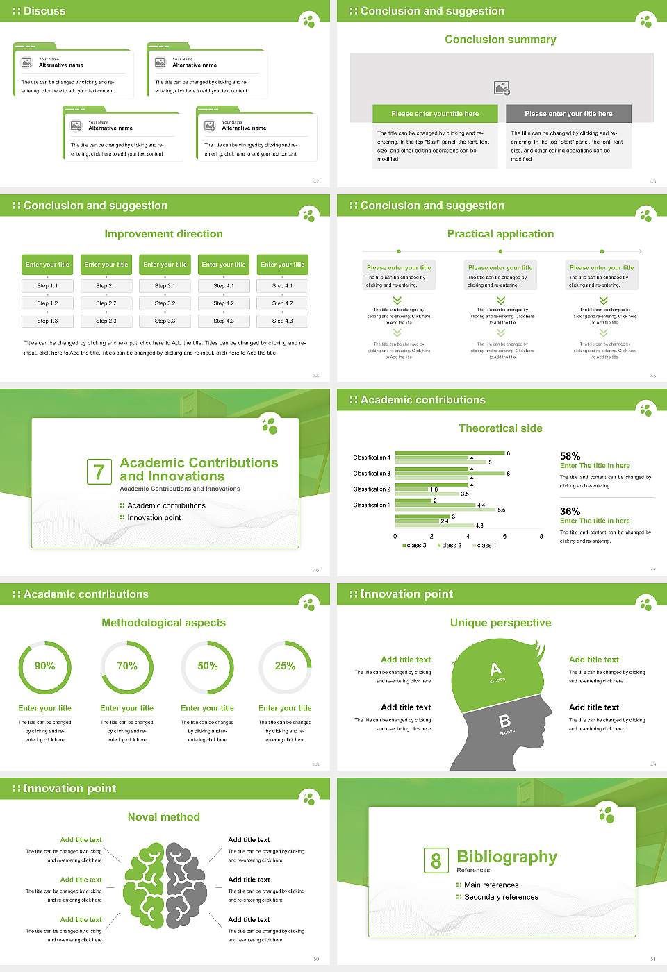 Gifu Kyoritsu University Graduation Thesis Defense PPT Template16:9 ratio PPT effect preview image6