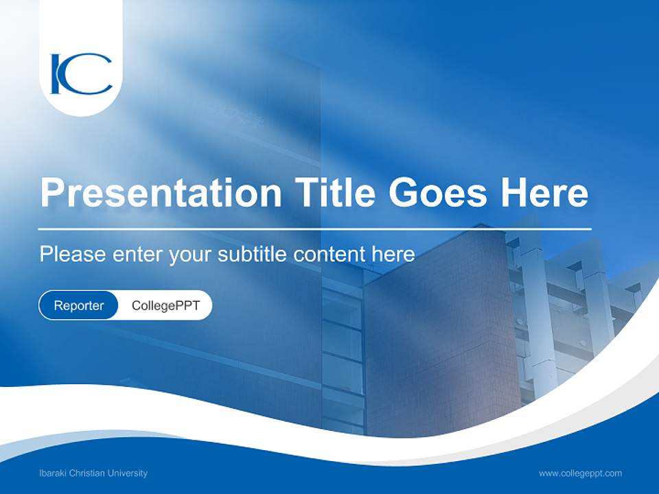 Ibaraki Christian University Lecture Sharing and Networking Event PPT Template4:3 ratio PPT effect preview image4