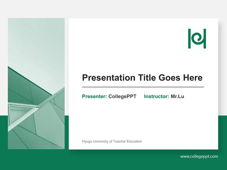 Hyogo University of Teacher Education General Purpose PPT Template4:3 ratio PPT effect preview image6