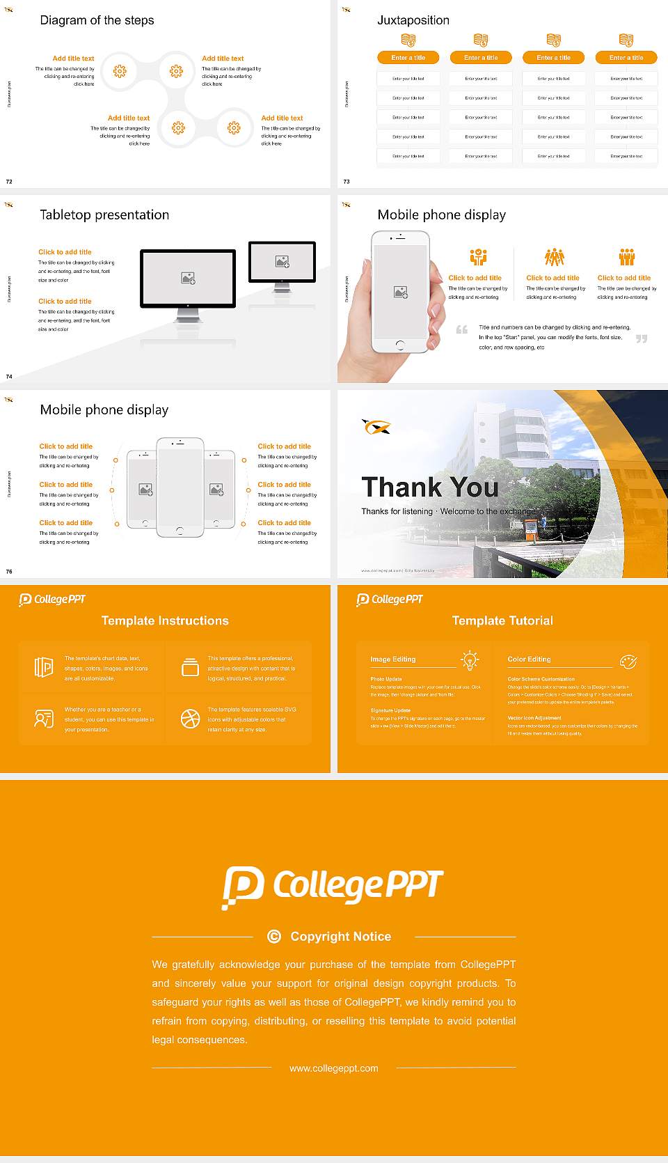 Gifu University Competition/Entrepreneurship Contest PPT Template16:9 ratio PPT effect preview image9