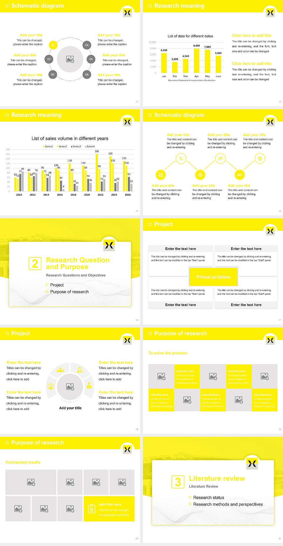 Hijiyama University Graduation Thesis Defense PPT Template4:3 ratio PPT effect preview image3