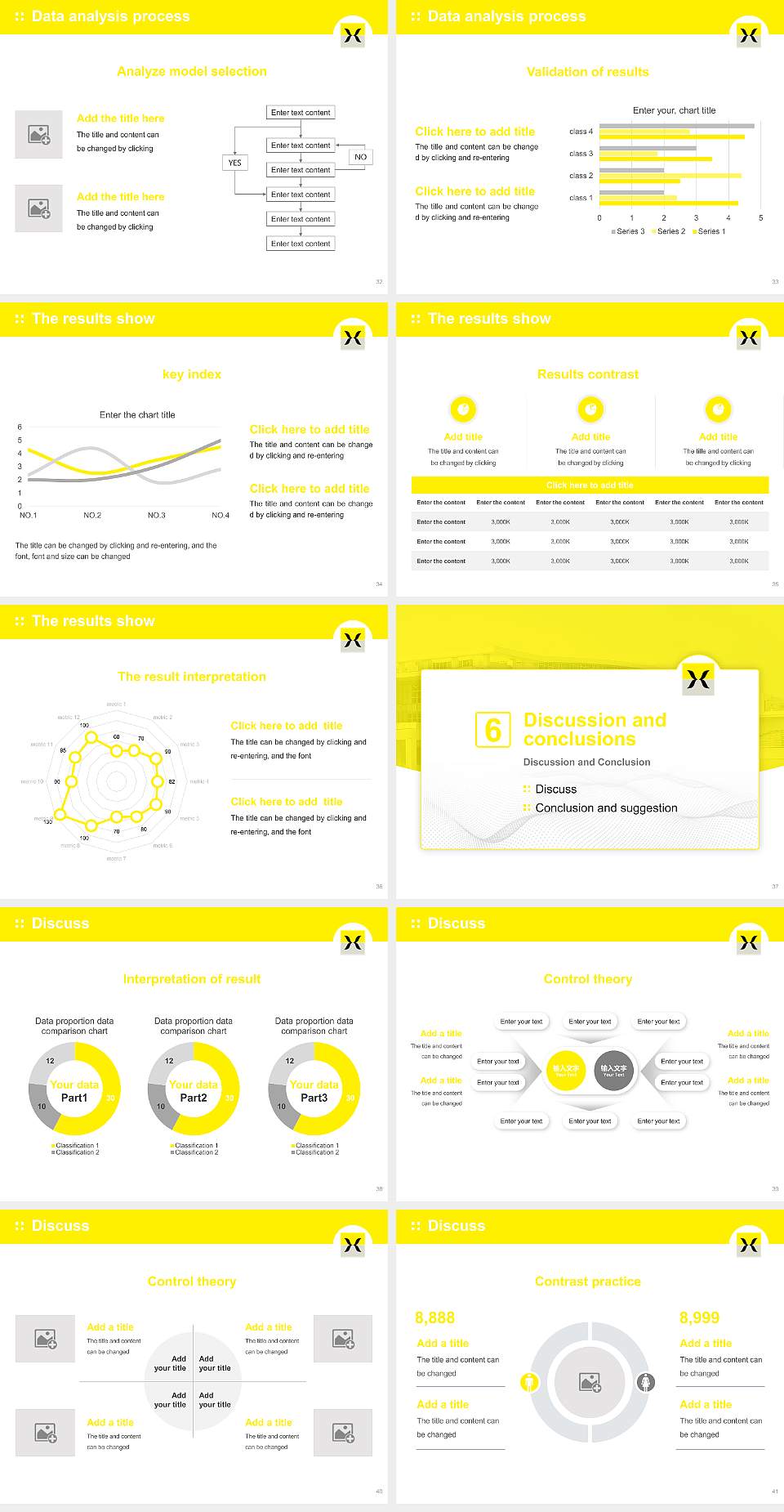 Hijiyama University Graduation Thesis Defense PPT Template4:3 ratio PPT effect preview image5