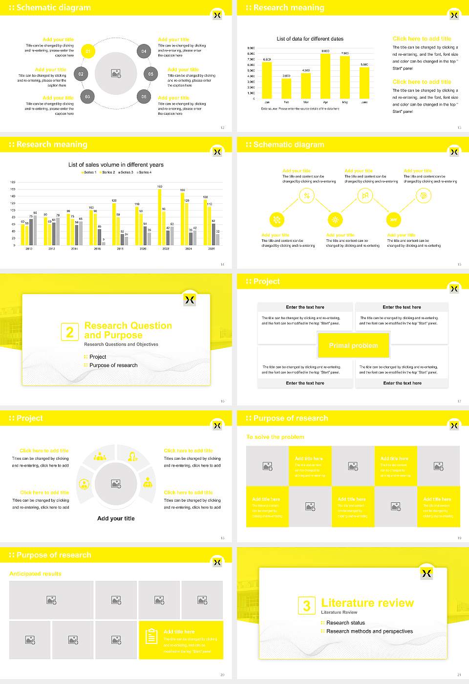 Hijiyama University Graduation Thesis Defense PPT Template16:9 ratio PPT effect preview image3