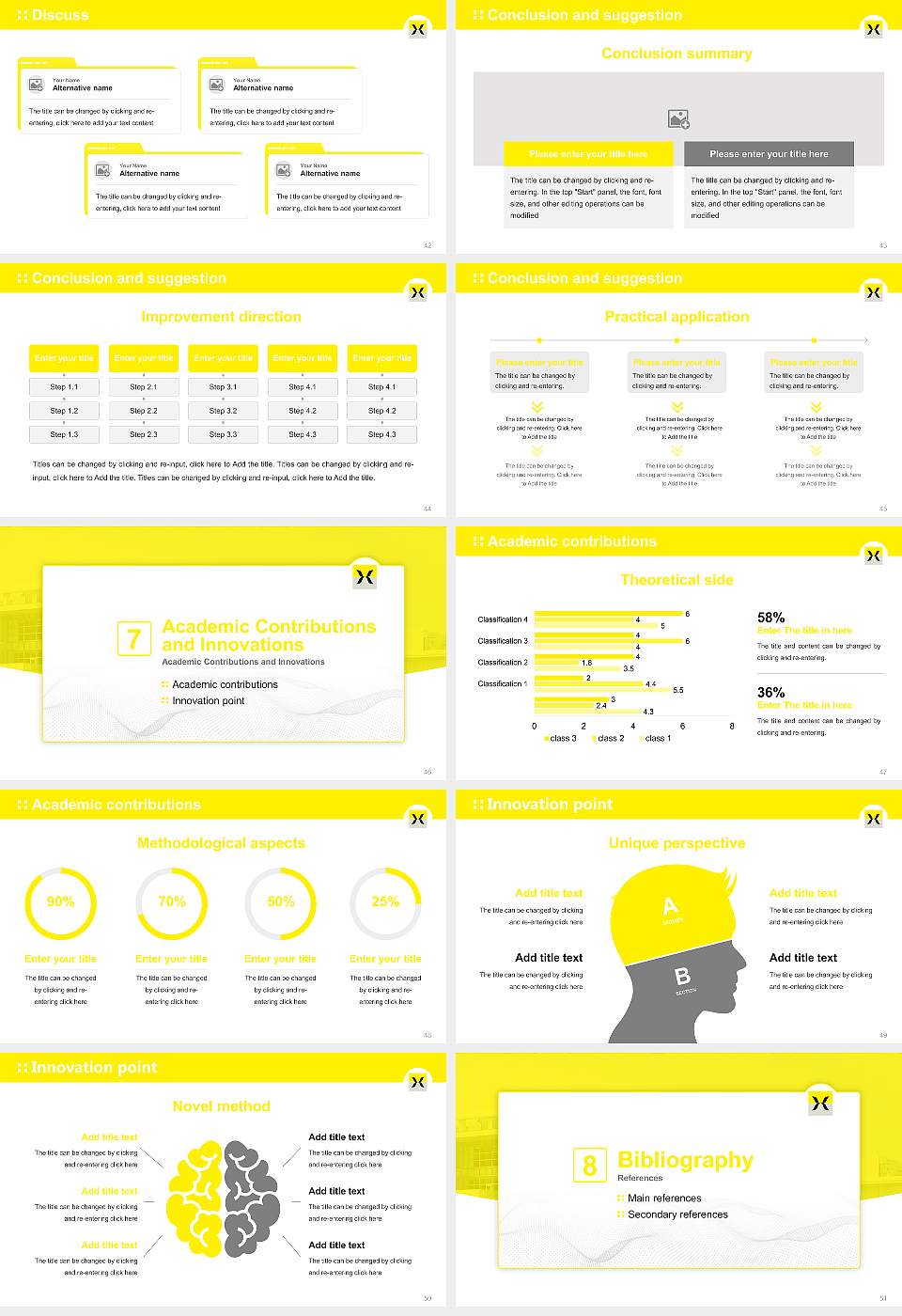 Hijiyama University Graduation Thesis Defense PPT Template16:9 ratio PPT effect preview image6
