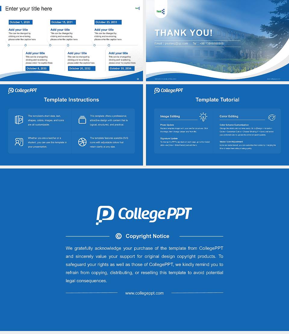 Hokkaido University of Education Lecture Sharing and Networking Event PPT Template16:9 ratio PPT effect preview image4