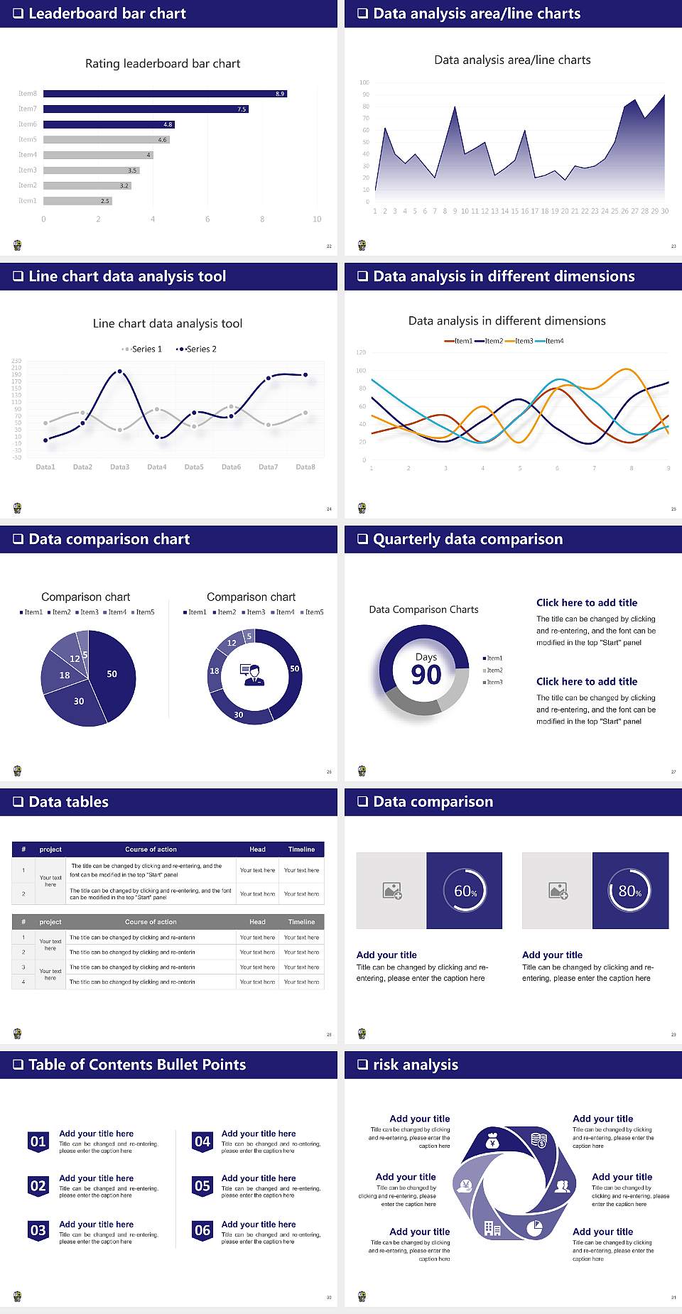 Ikuei University General Purpose PPT Template4:3 ratio PPT effect preview image4
