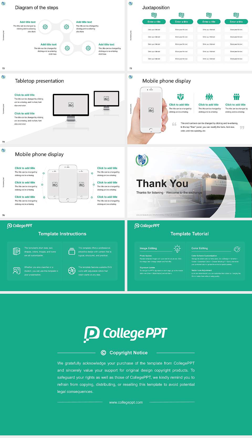 Gifu University of Medical Science Competition/Entrepreneurship Contest PPT Template16:9 ratio PPT effect preview image9
