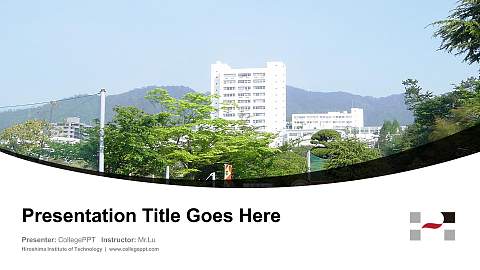 Hiroshima Institute of Technology Course/Courseware Creation PPT Template