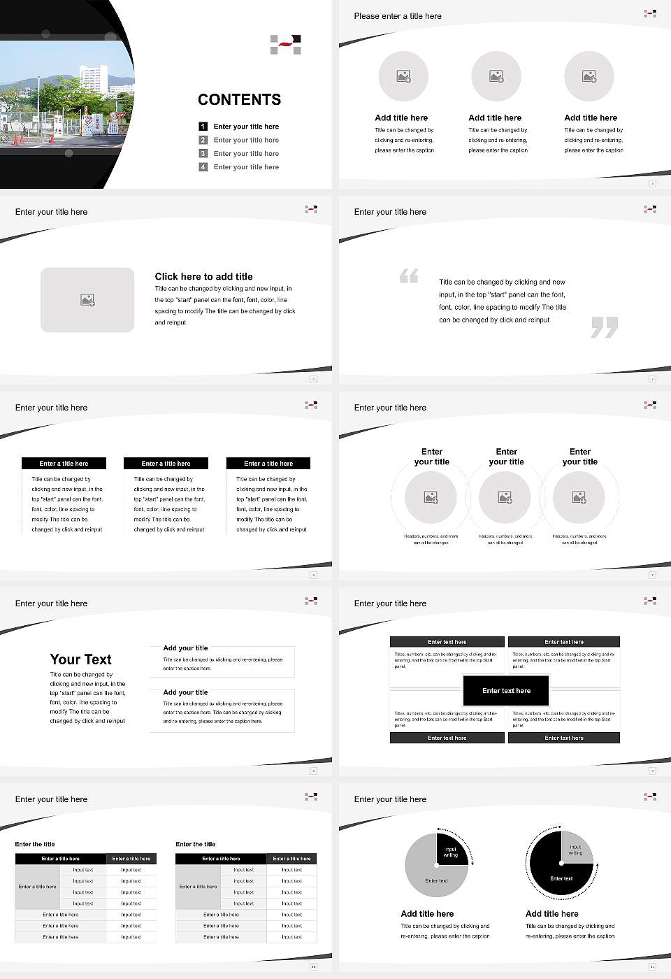 Hiroshima Institute of Technology Course/Courseware Creation PPT Template16:9 ratio PPT effect preview image2