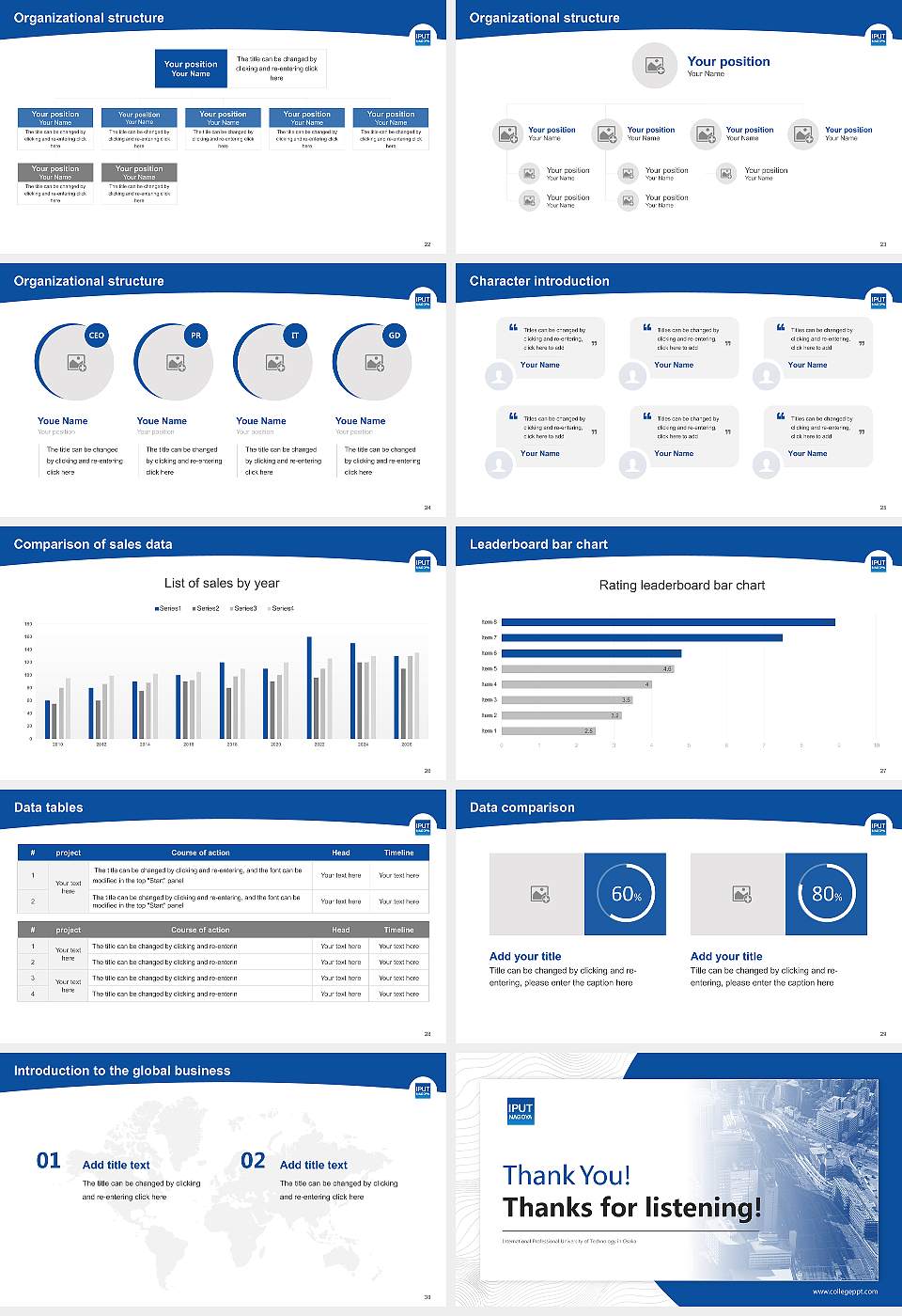 International Professional University of Technology in Osaka Academic Presentation/Research Findings Report PPT Template16:9 ratio PPT effect preview image4