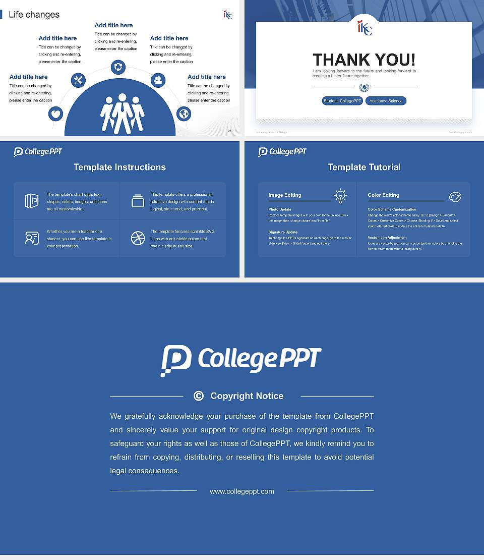 Ichinomiya Kenshin College National Scholarship Defense PPT Template16:9 ratio PPT effect preview image4