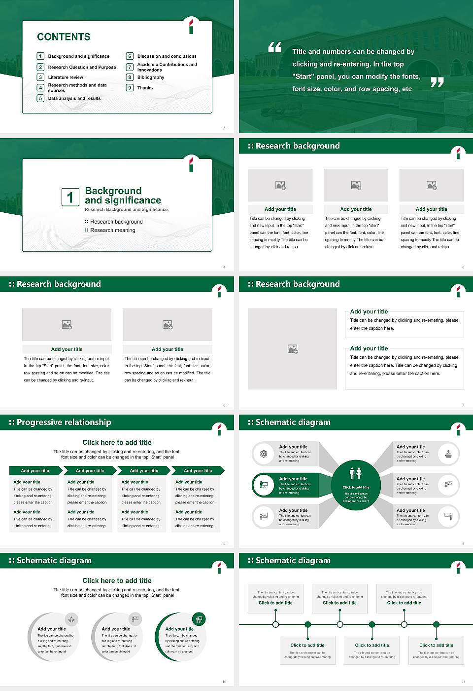 Ibaraki University Graduation Thesis Defense PPT Template16:9 ratio PPT effect preview image2