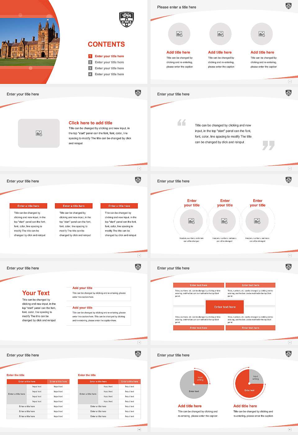The University of Sydney Course/Courseware Creation PPT Template16:9 ratio PPT effect preview image2