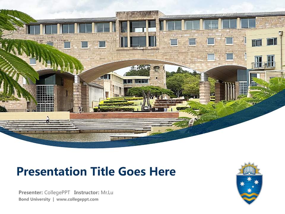 Bond University Course/Courseware Creation PPT Template4:3 ratio PPT effect preview image5