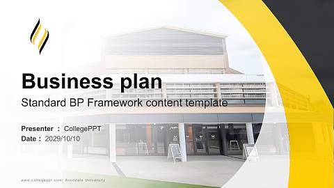 Avondale University Competition/Entrepreneurship Contest PPT Template