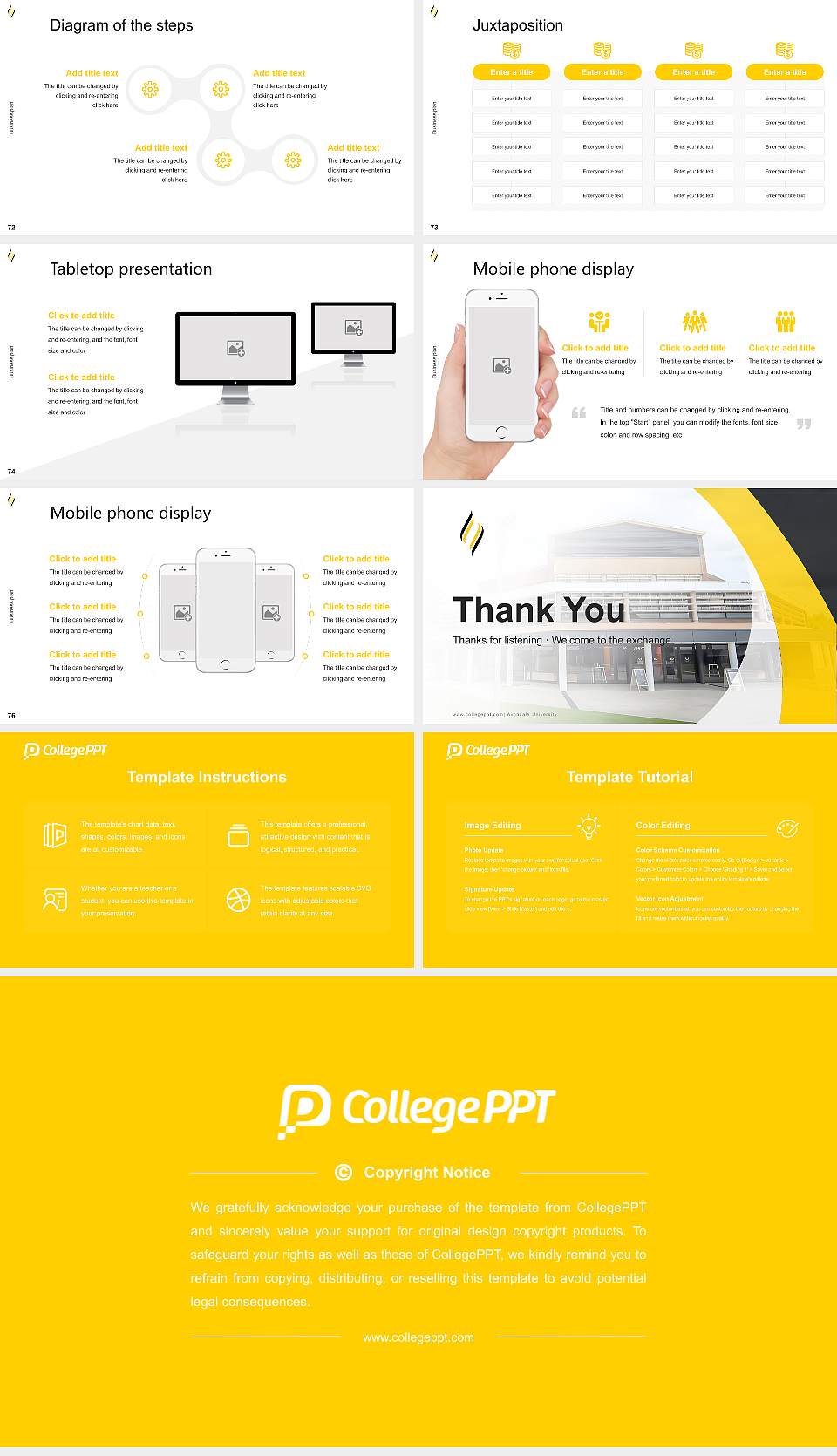 Avondale University Competition/Entrepreneurship Contest PPT Template16:9 ratio PPT effect preview image9
