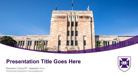 The University of Queensland Course/Courseware Creation PPT Template