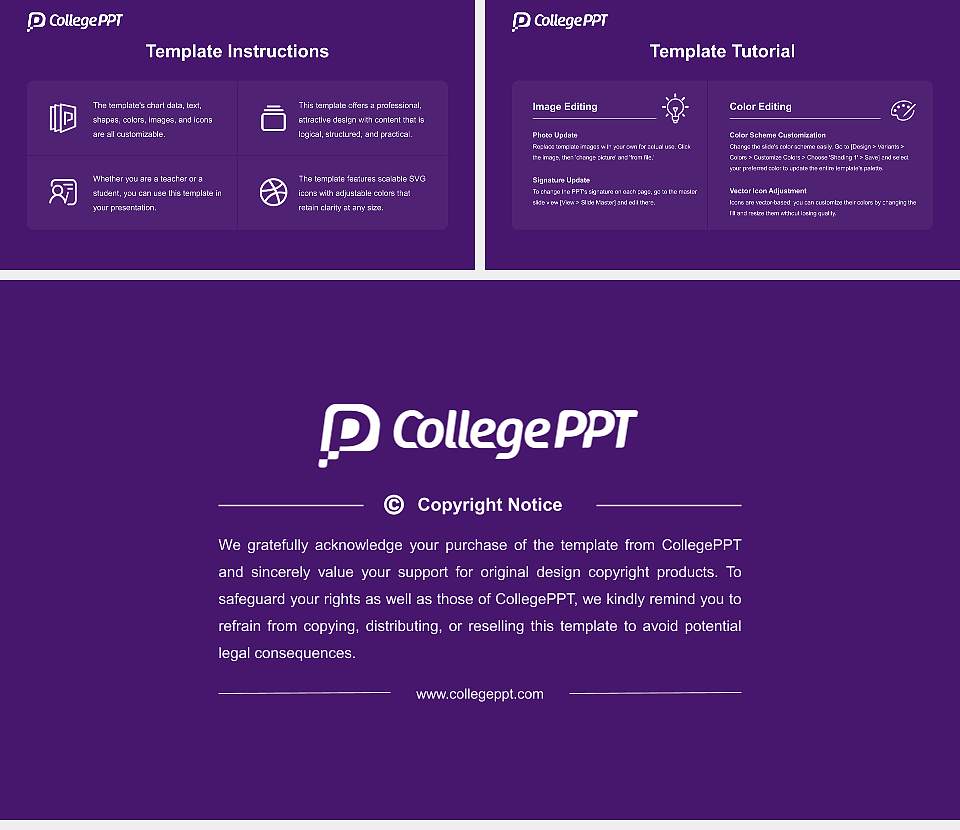 The University of Queensland Course/Courseware Creation PPT Template16:9 ratio PPT effect preview image5