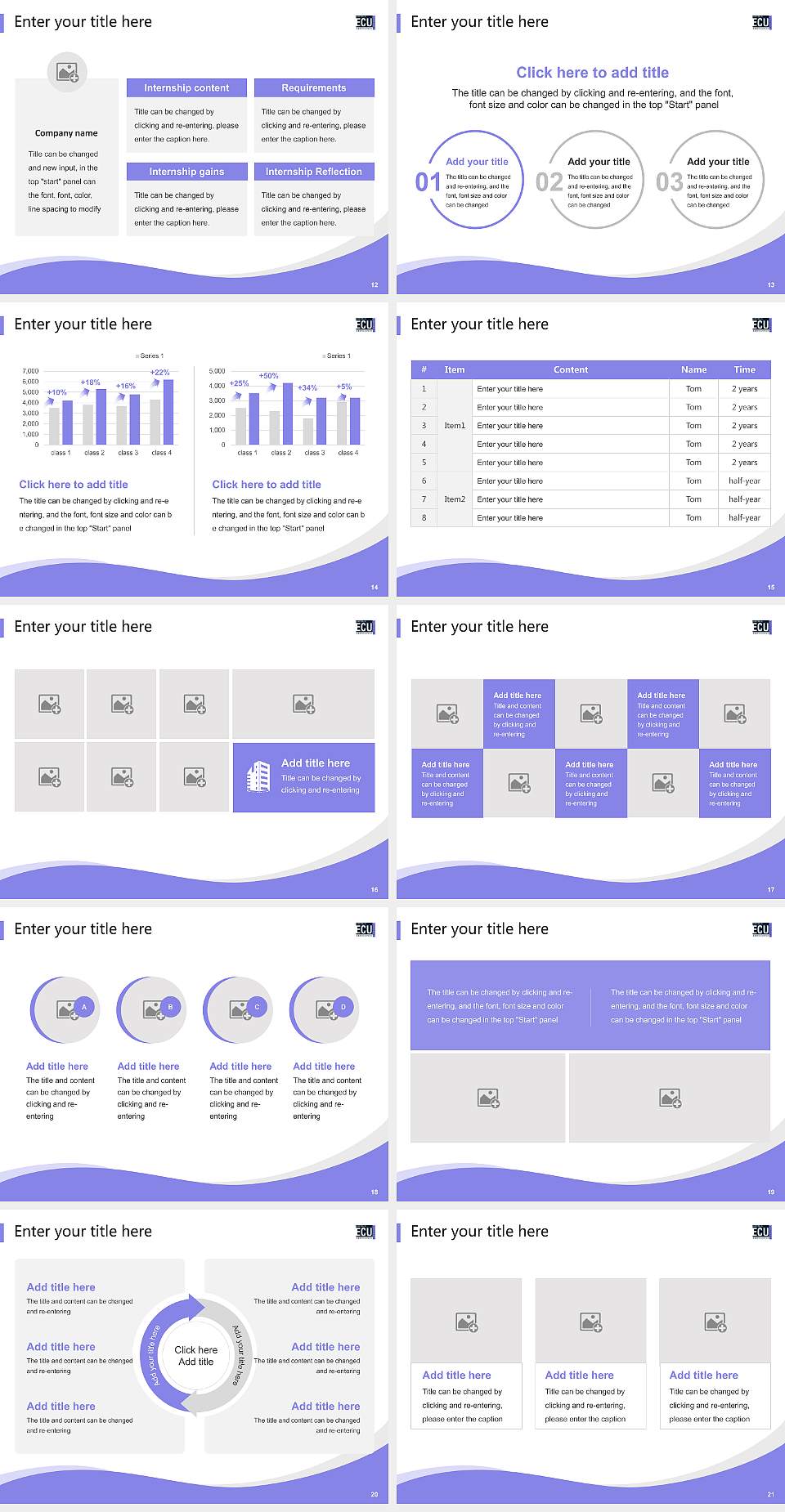 Edith Cowan University Lecture Sharing and Networking Event PPT Template4:3 ratio PPT effect preview image3