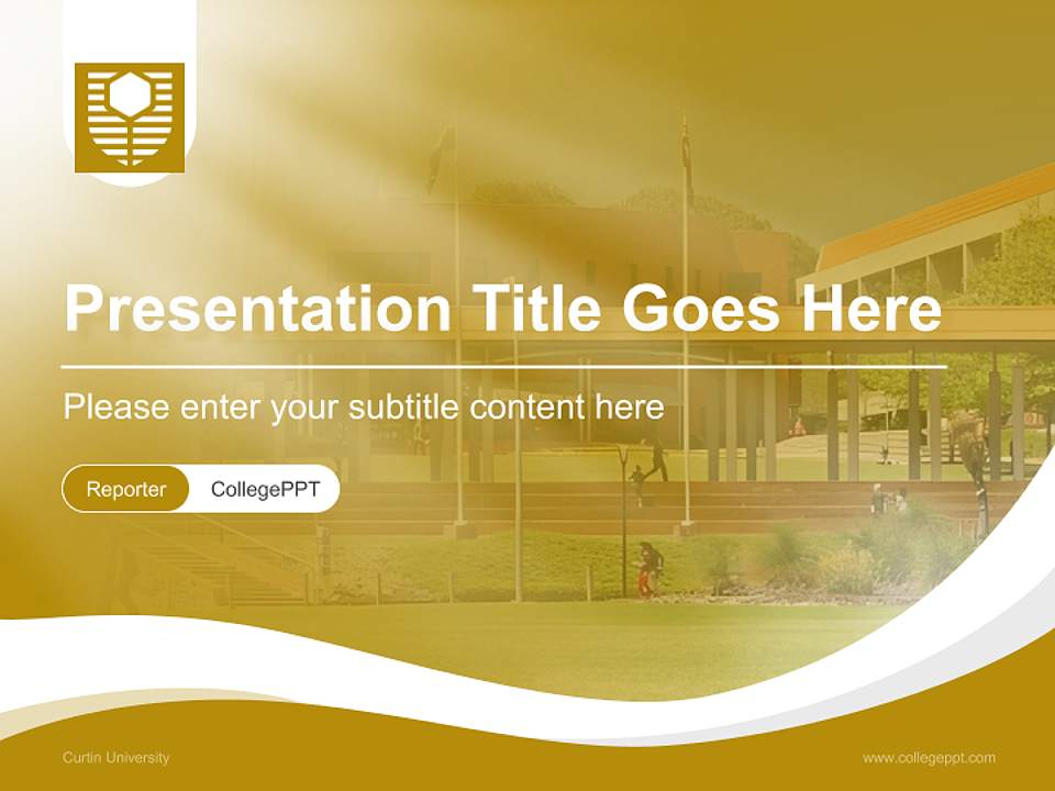 Curtin University Lecture Sharing and Networking Event PPT Template4:3 ratio PPT effect preview image4