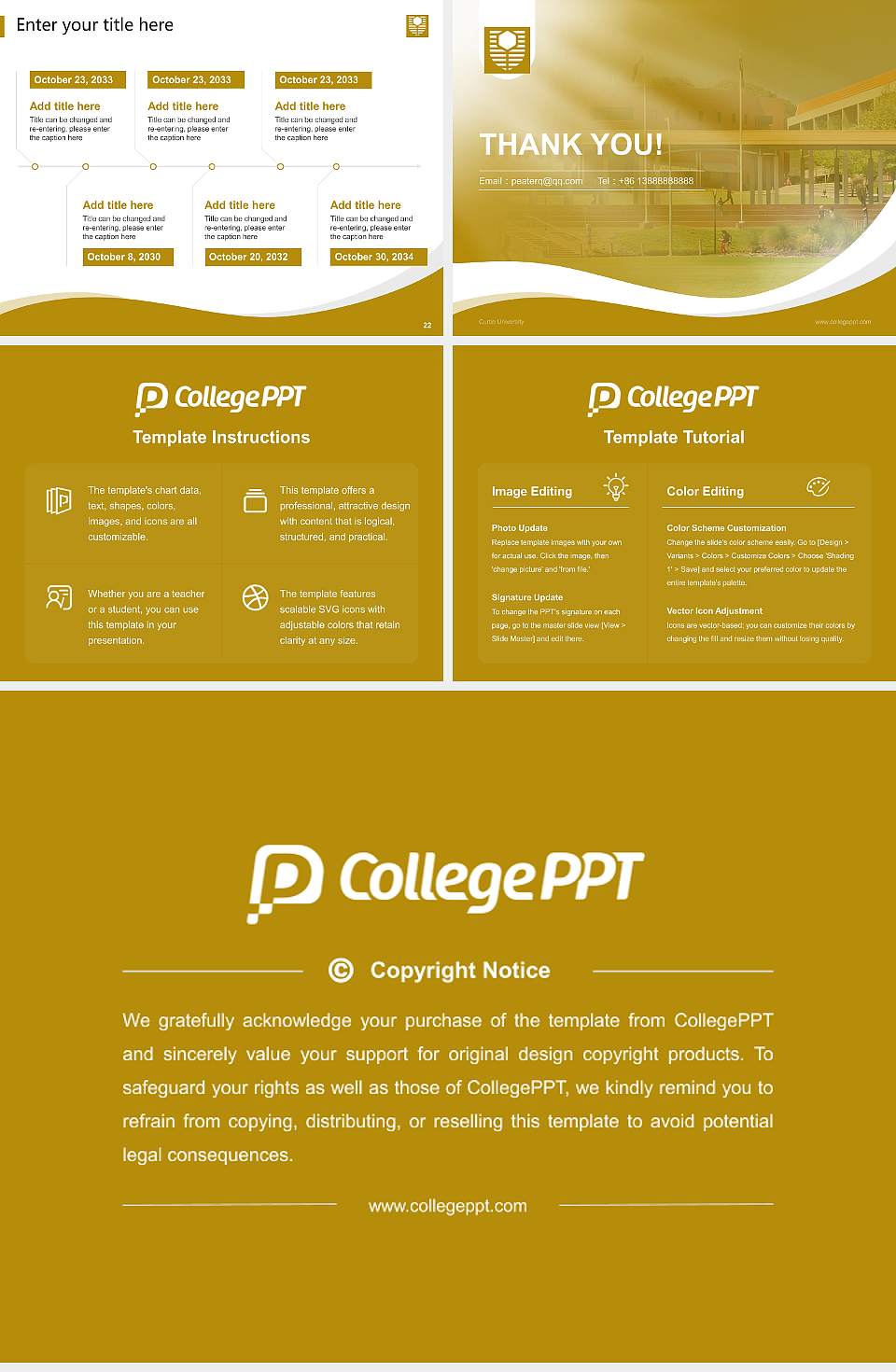 Curtin University Lecture Sharing and Networking Event PPT Template4:3 ratio PPT effect preview image4